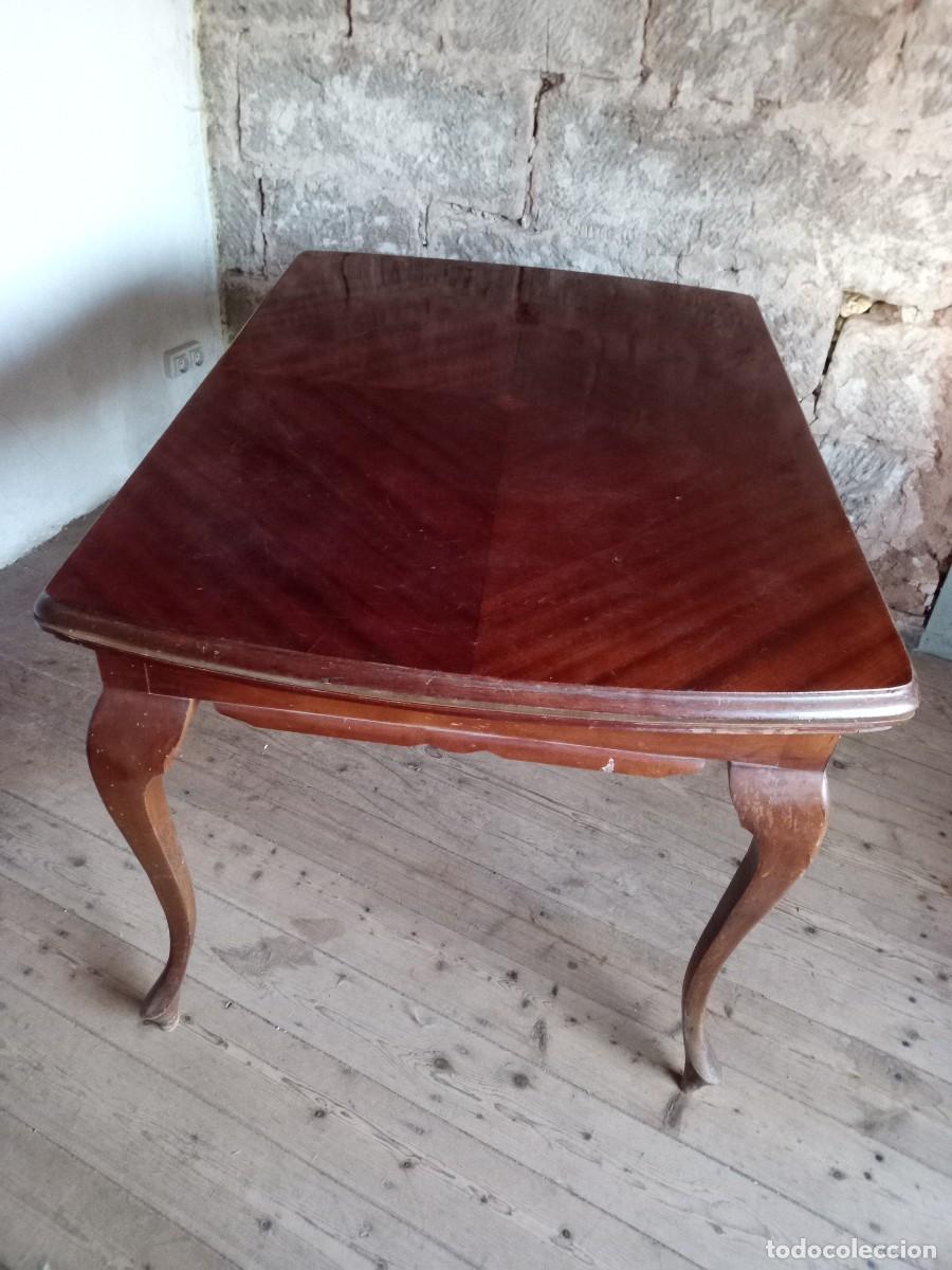 Antig&uuml;edades: Mesa de comedor de madera. Extensible. A&ntilde;os 60/70 - Foto 25