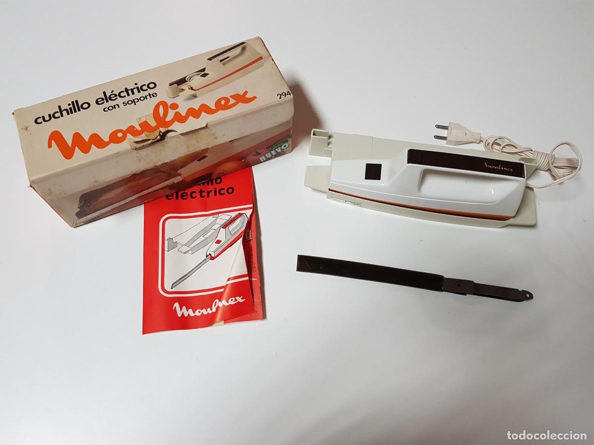 Antig&uuml;edades: CUCHILLO ELECTRICO MOULINEX COMO NUEVO - Foto 1