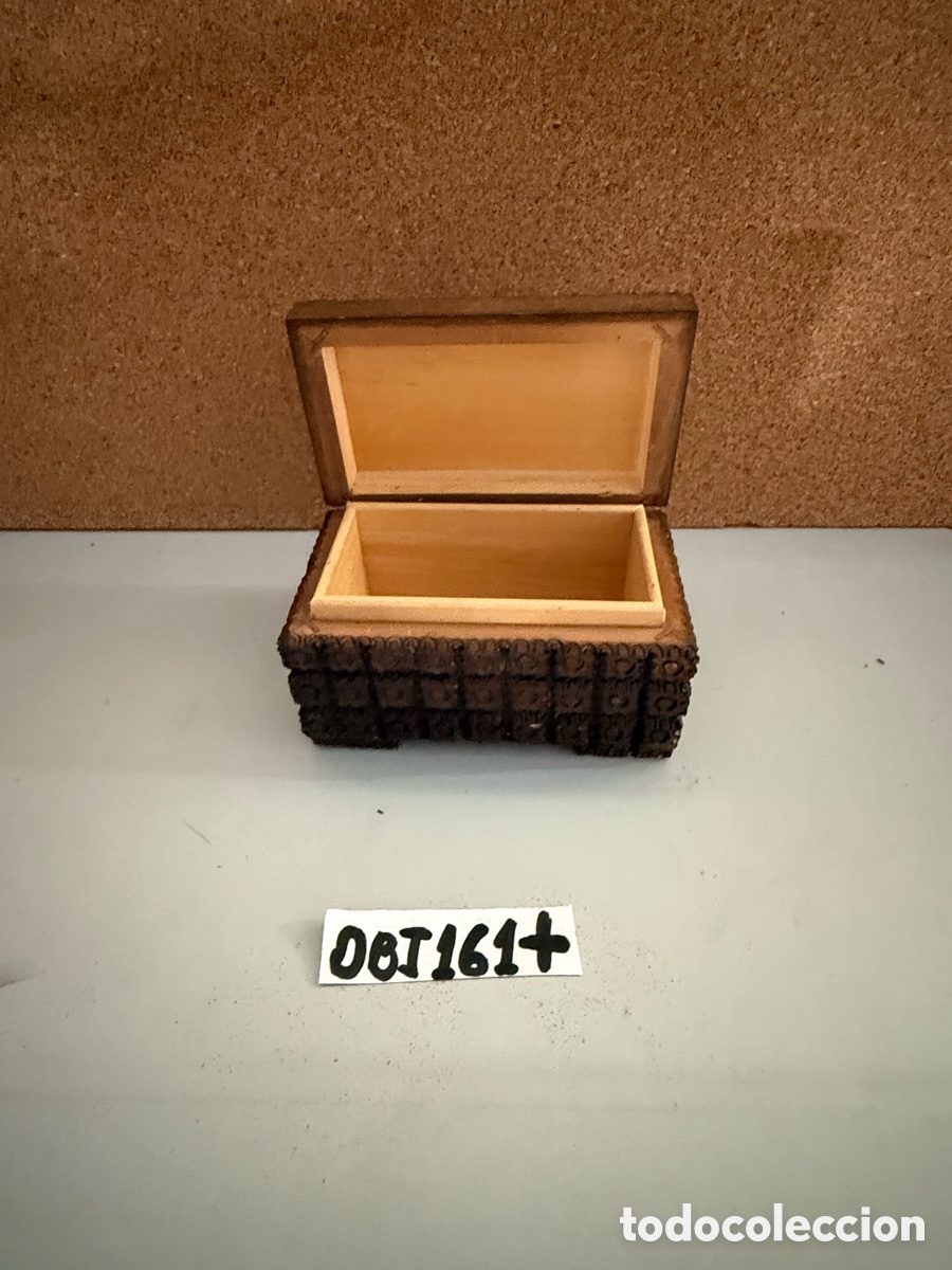 Antig&uuml;edades: Caja joyero, madera, tallada - Foto 2