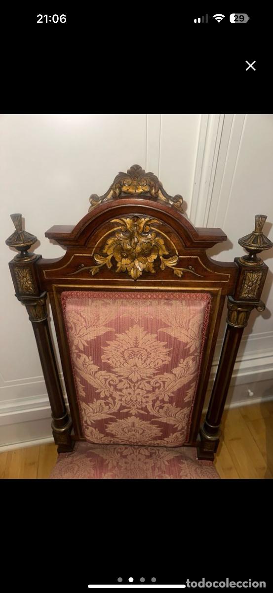 Antig&uuml;edades: Conjunto de sillas alfonsinas originales - Foto 2