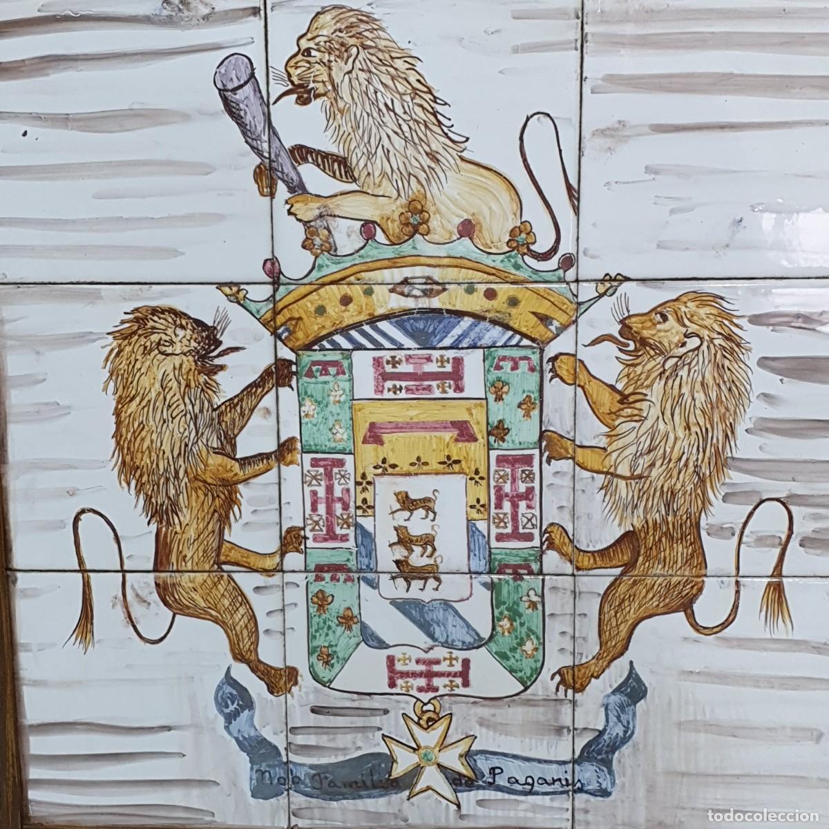 Antig&uuml;edades: Cuadro her&aacute;ldico con azulejos - Foto 2