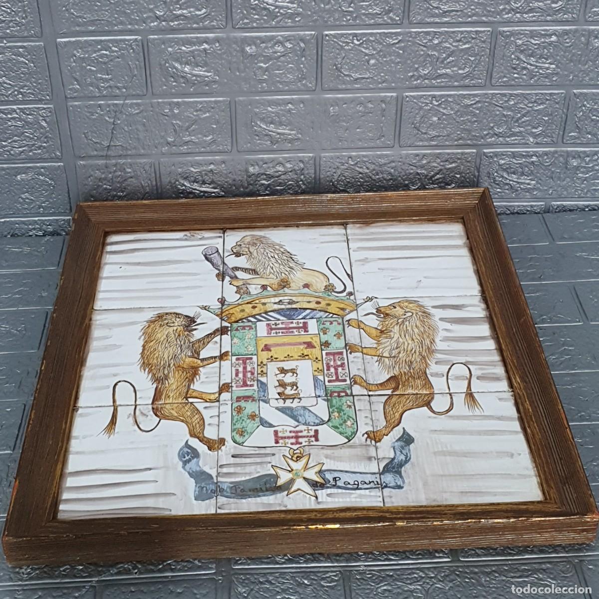 Antig&uuml;edades: Cuadro her&aacute;ldico con azulejos - Foto 4