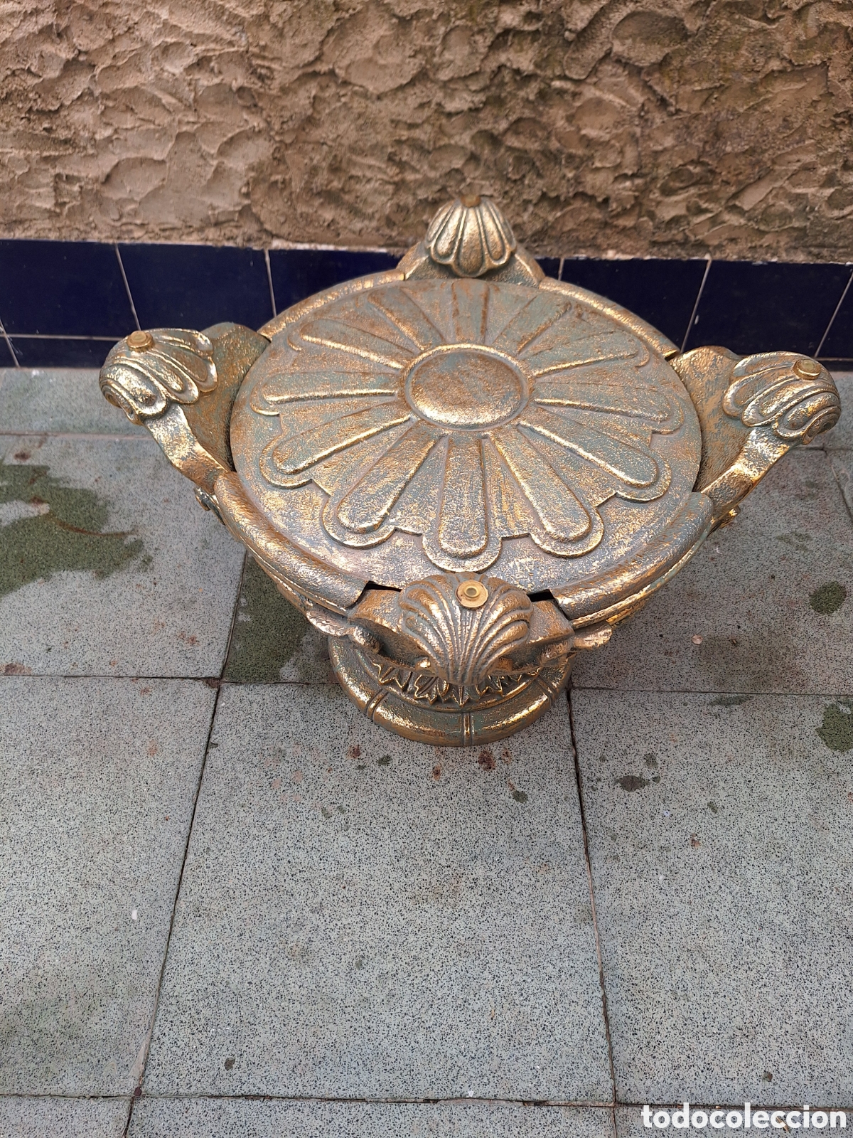 Antig&uuml;edades: Mesa de centro forma de copa - Foto 2