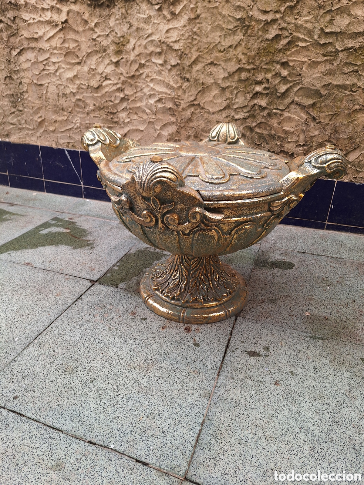 Antig&uuml;edades: Mesa de centro forma de copa - Foto 1