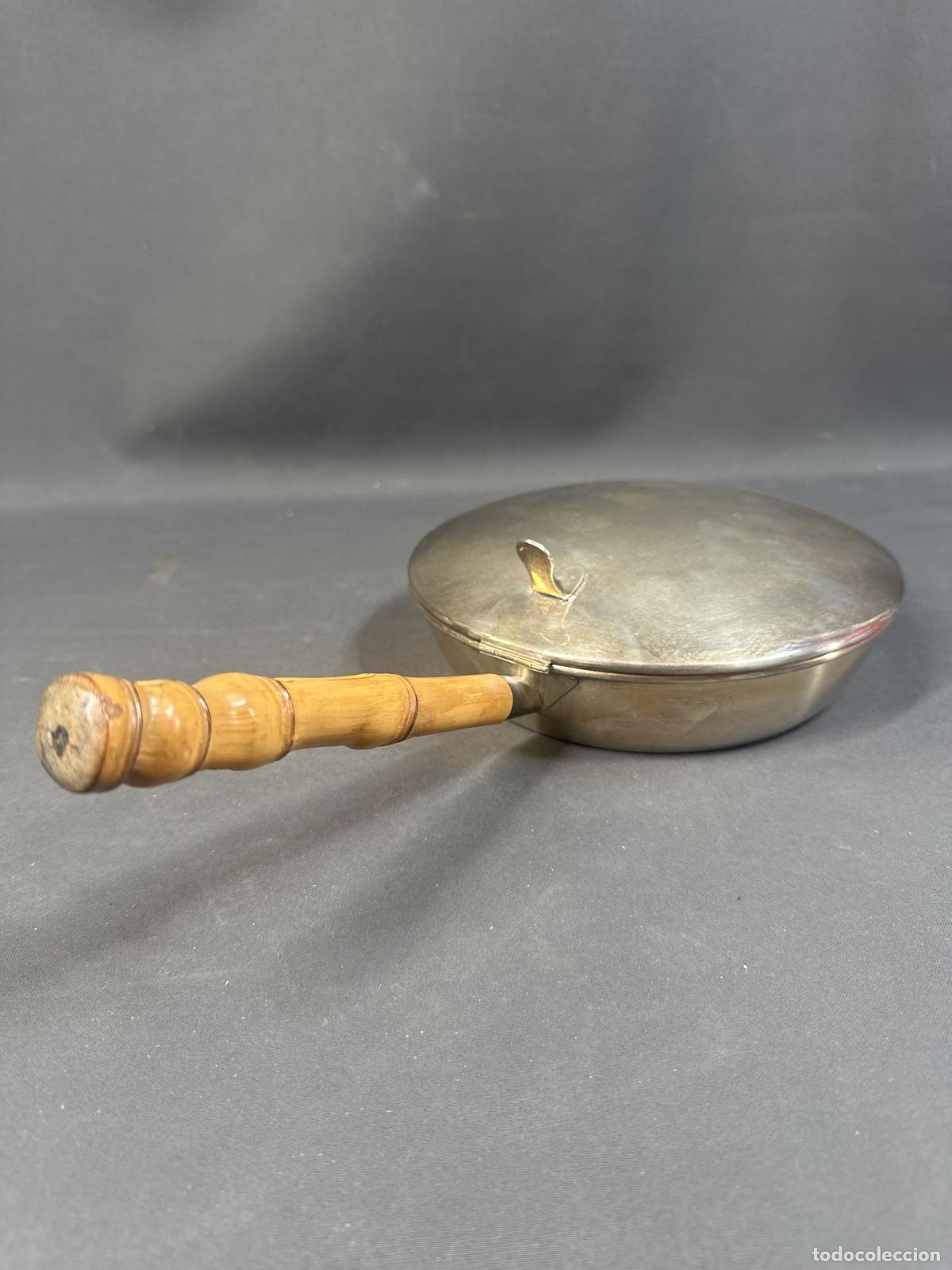 Antig&uuml;edades: ELEMENTO DE COCINA. A&Ntilde;OS 80. METAL PLATEADO. SART&Eacute;N - Foto 2