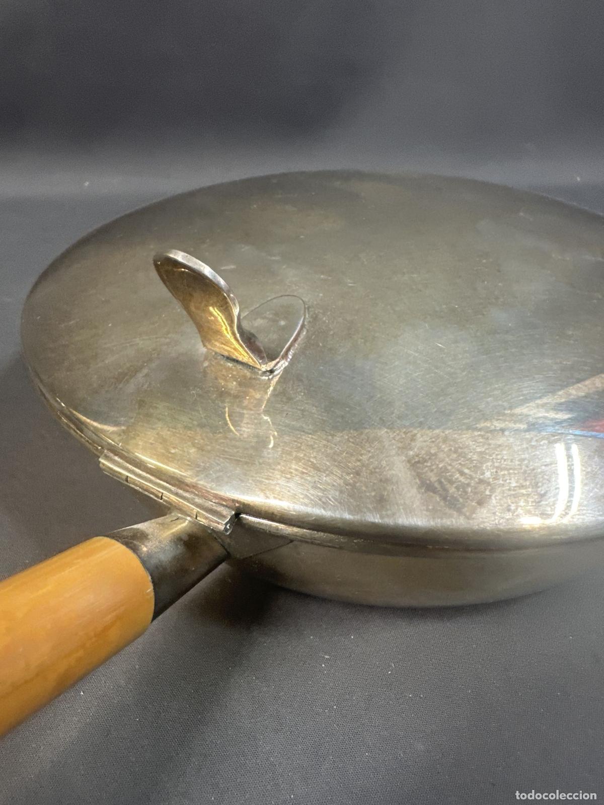 Antig&uuml;edades: ELEMENTO DE COCINA. A&Ntilde;OS 80. METAL PLATEADO. SART&Eacute;N - Foto 3