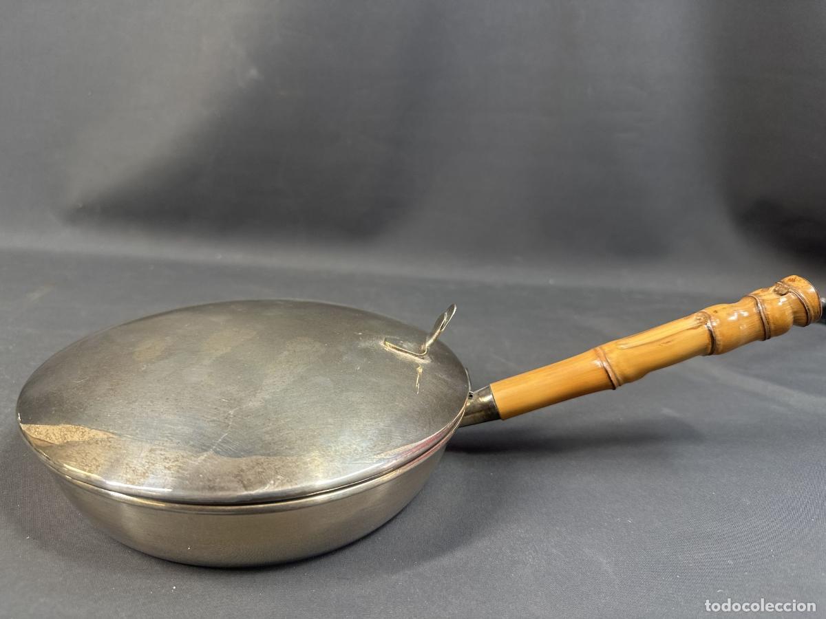 Antig&uuml;edades: ELEMENTO DE COCINA. A&Ntilde;OS 80. METAL PLATEADO. SART&Eacute;N - Foto 4