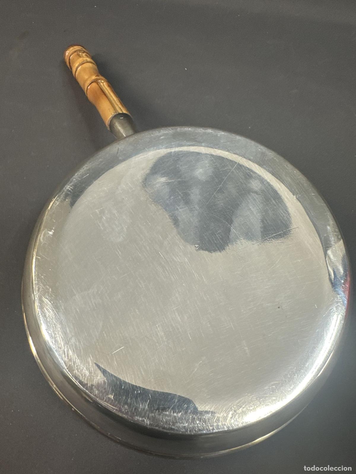 Antig&uuml;edades: ELEMENTO DE COCINA. A&Ntilde;OS 80. METAL PLATEADO. SART&Eacute;N - Foto 7