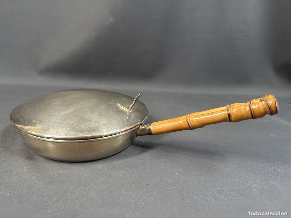 Antig&uuml;edades: ELEMENTO DE COCINA. A&Ntilde;OS 80. METAL PLATEADO. SART&Eacute;N - Foto 9