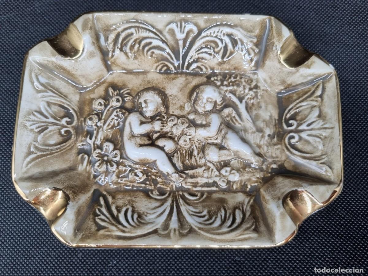 Antig&uuml;edades: Cenicero cer&aacute;mica Capodimonte - Foto 2