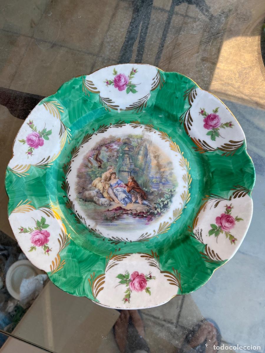 Antig&uuml;edades: Plato porcelana antiguo - Foto 1