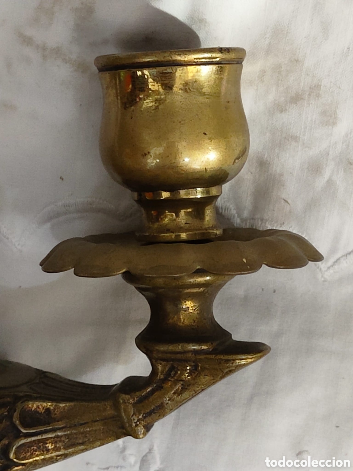 Antig&uuml;edades: Pareja de candeleros aladino - Foto 10