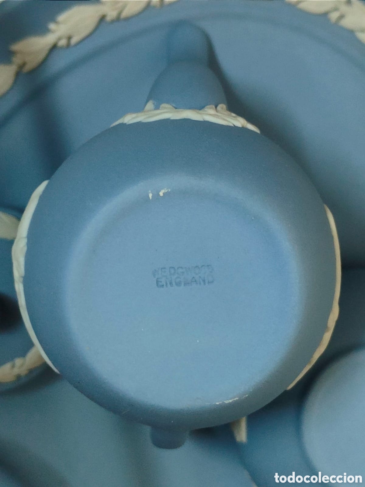 Antig&uuml;edades: Juego de t&eacute; azul miniatura - Foto 8