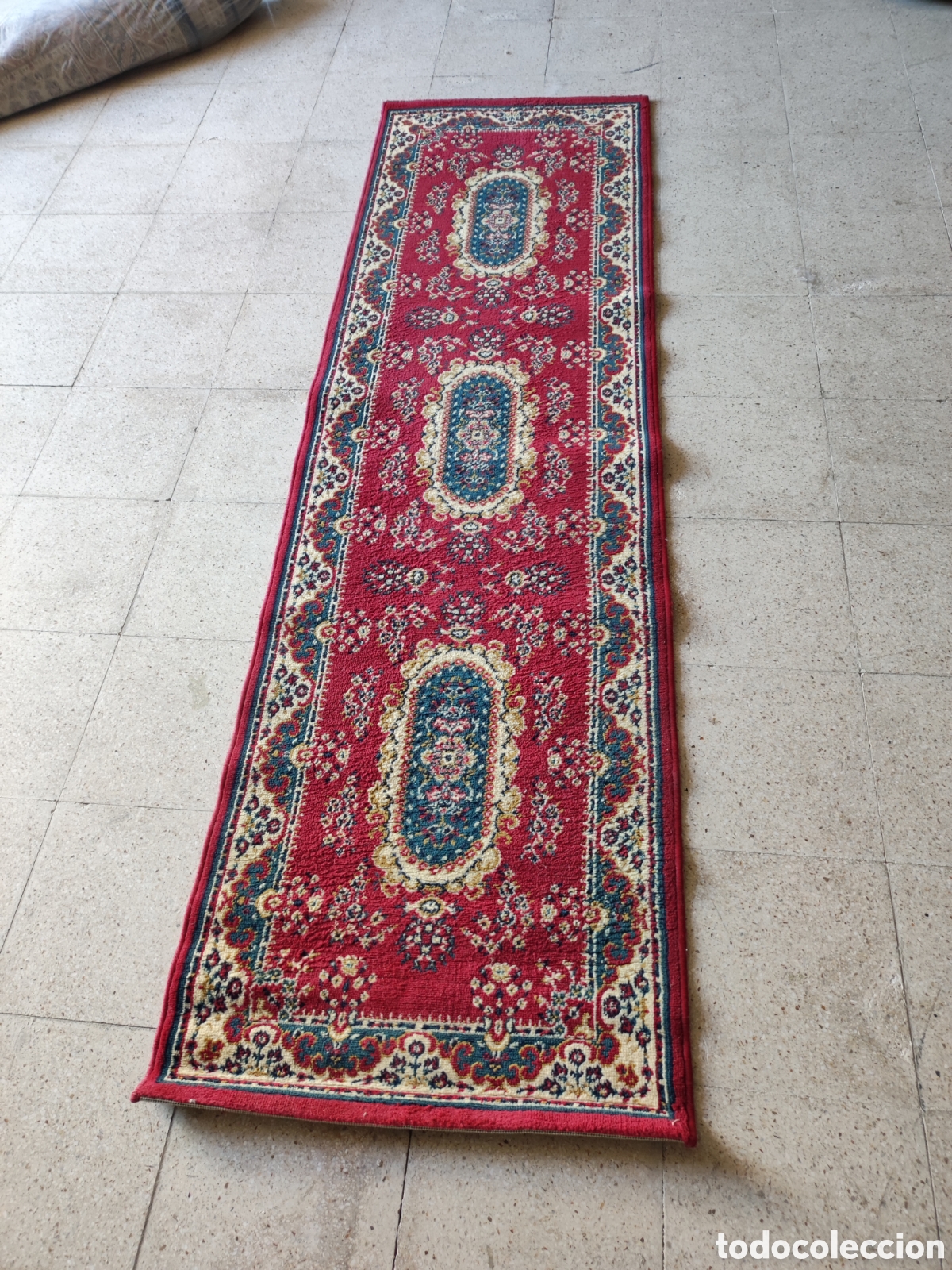 Antig&uuml;edades: Alfombra de pasillo de lana - Foto 1