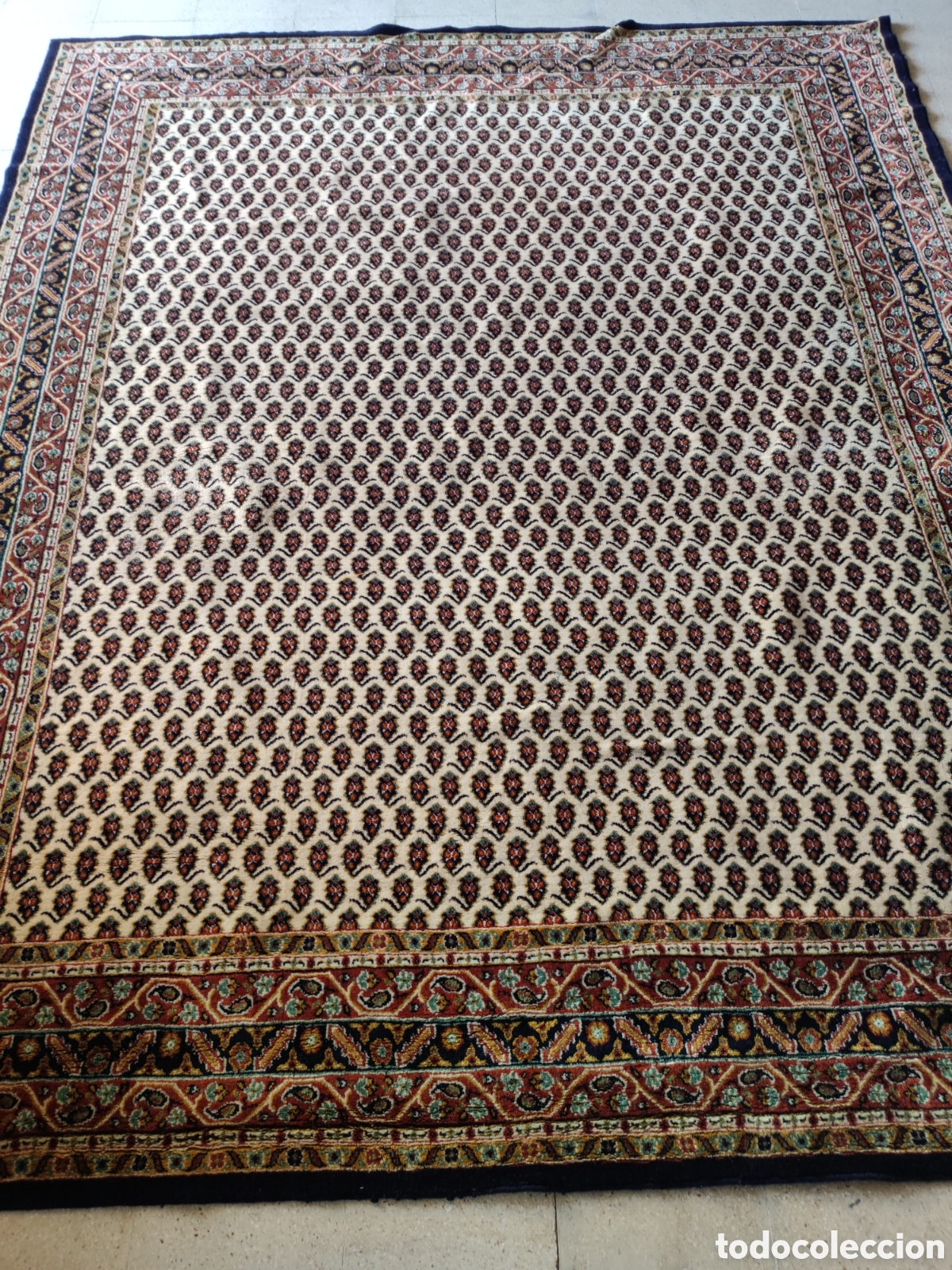Antig&uuml;edades: Alfombra de gran dimensi&oacute;n colorida geom&eacute;trica - Foto 1