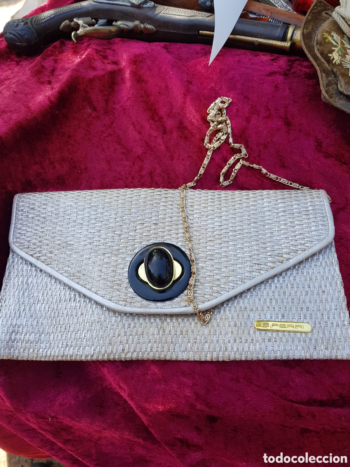 Oggetti Antichi: ANTIGUO BOLSO DE FIESTA DE LA MARCA E.FERRI
