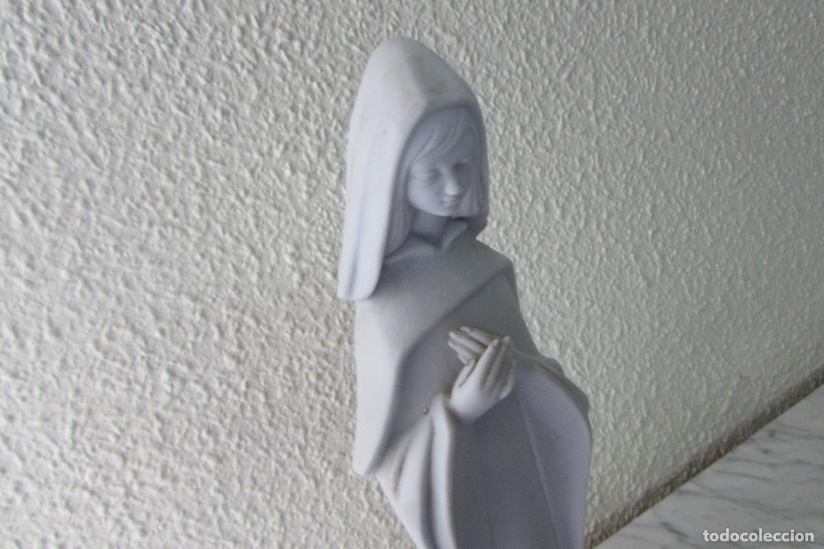 Antig&uuml;edades: VIRGEN PORCELANA DE BISCUIT - Foto 2