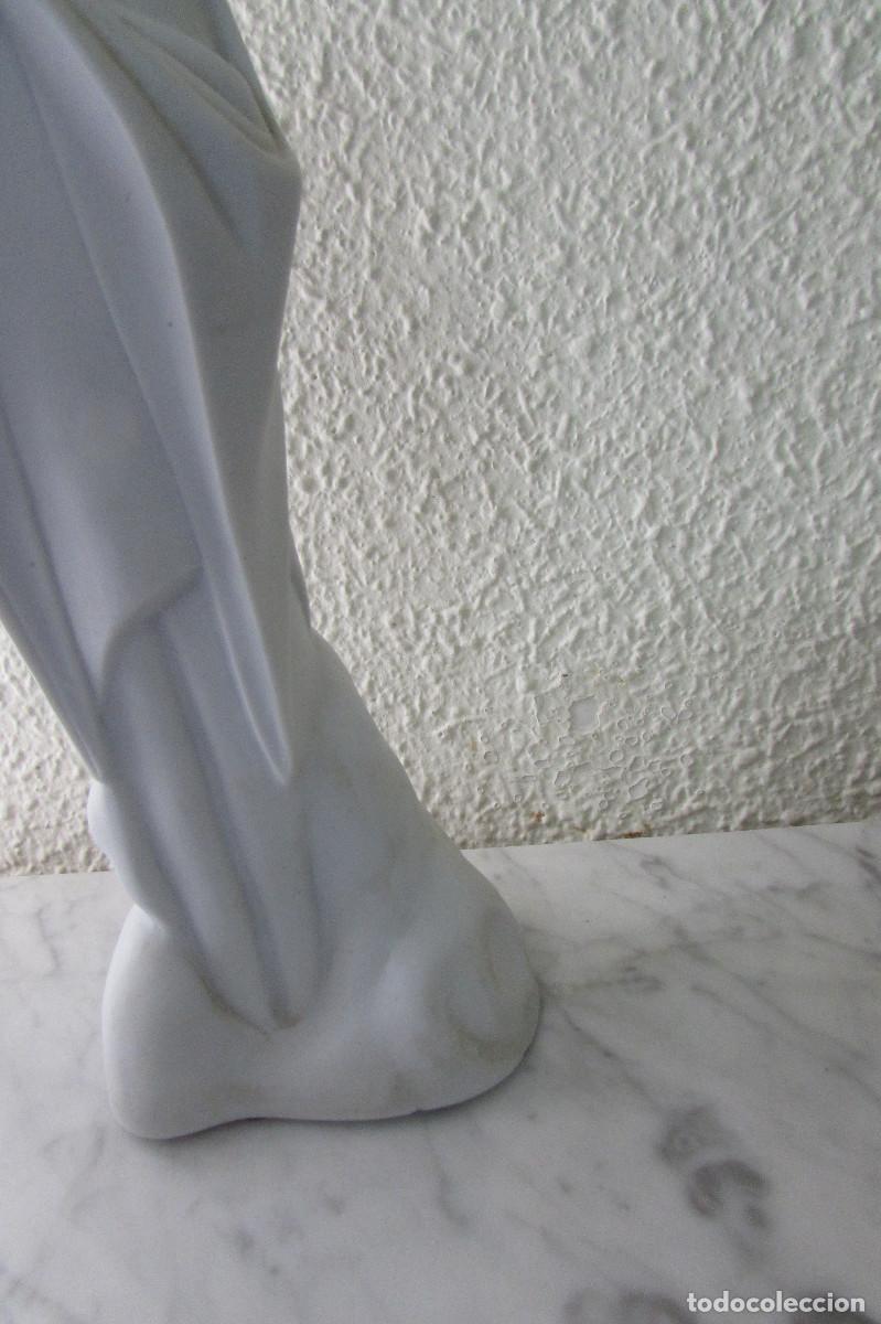 Antig&uuml;edades: VIRGEN PORCELANA DE BISCUIT - Foto 4