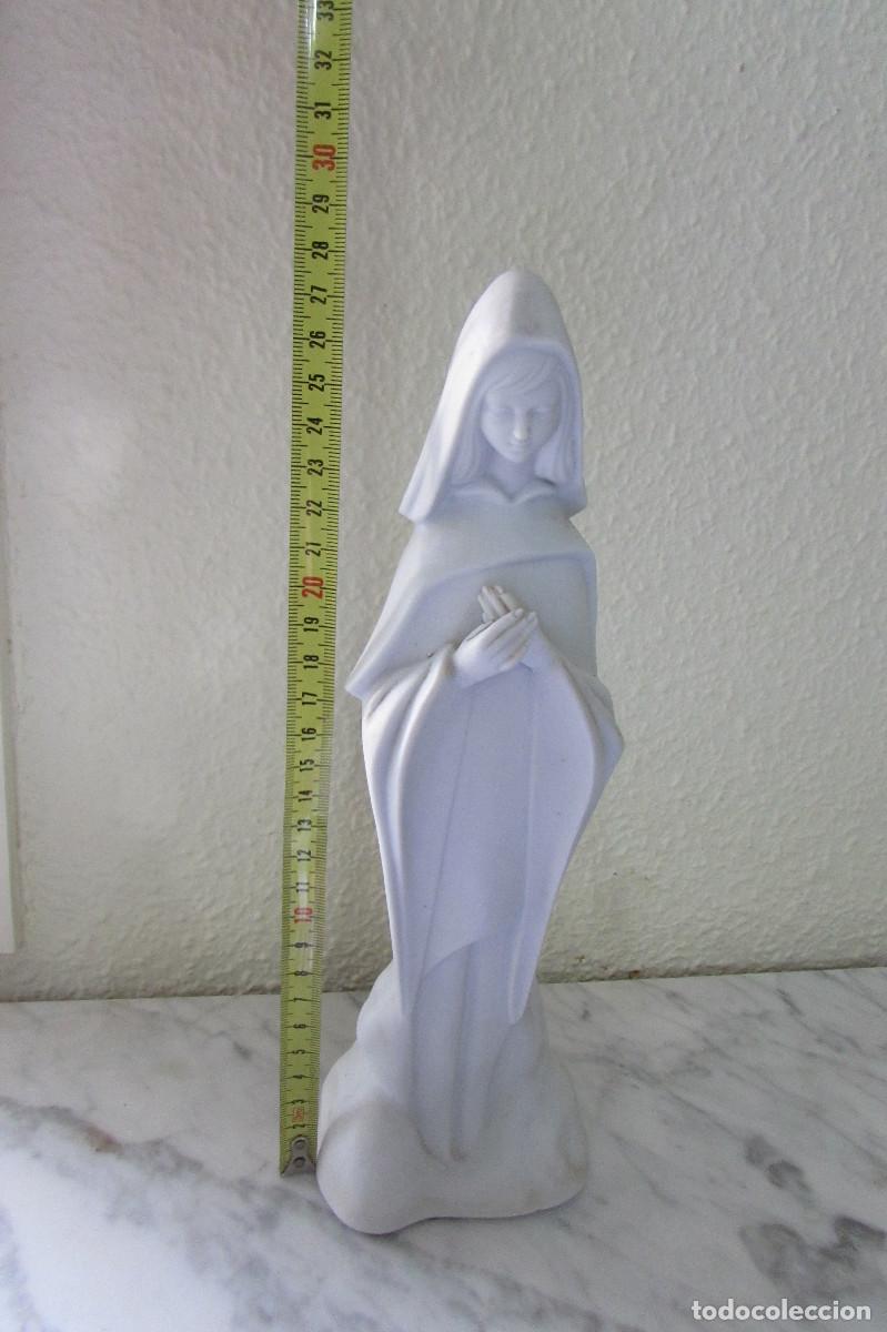 Antig&uuml;edades: VIRGEN PORCELANA DE BISCUIT - Foto 12