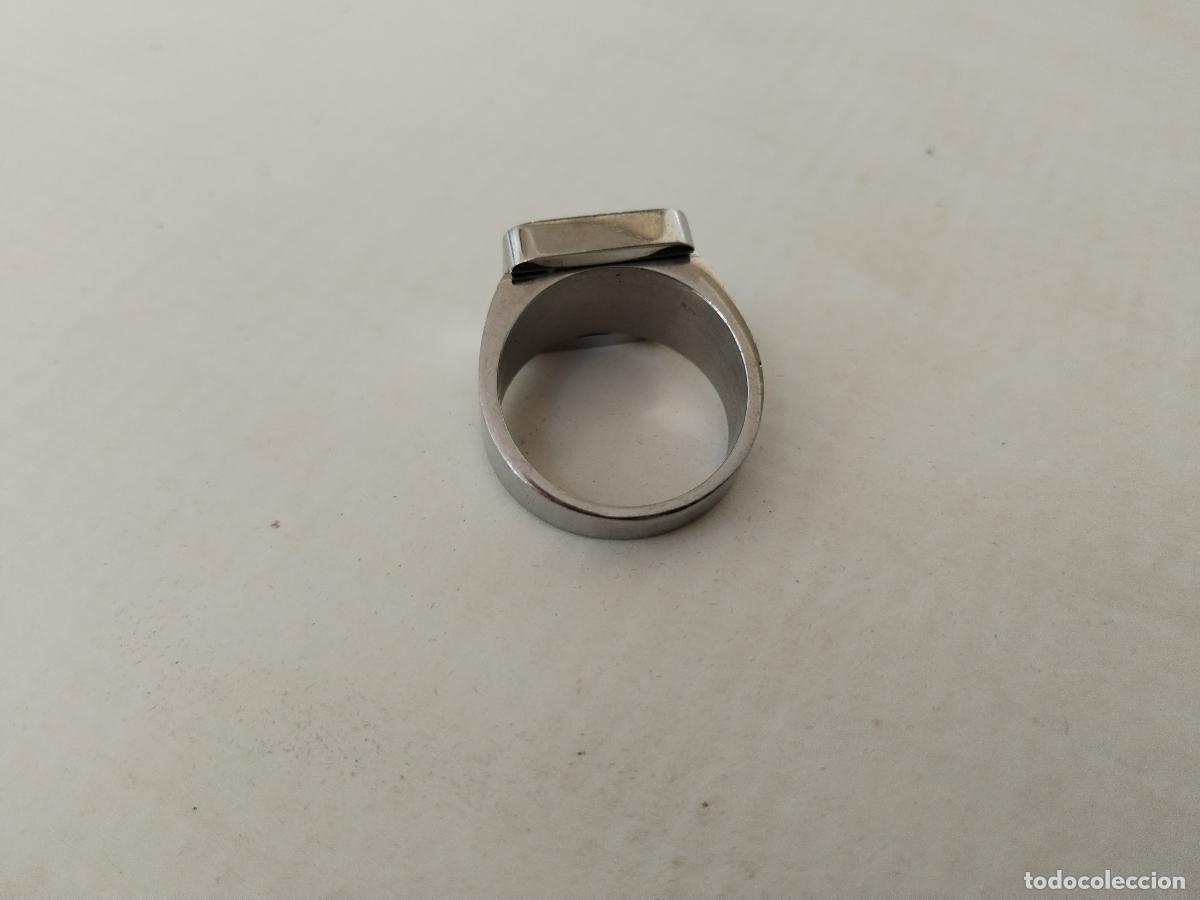 Antig&uuml;edades: cruz anillo plateado - Foto 4