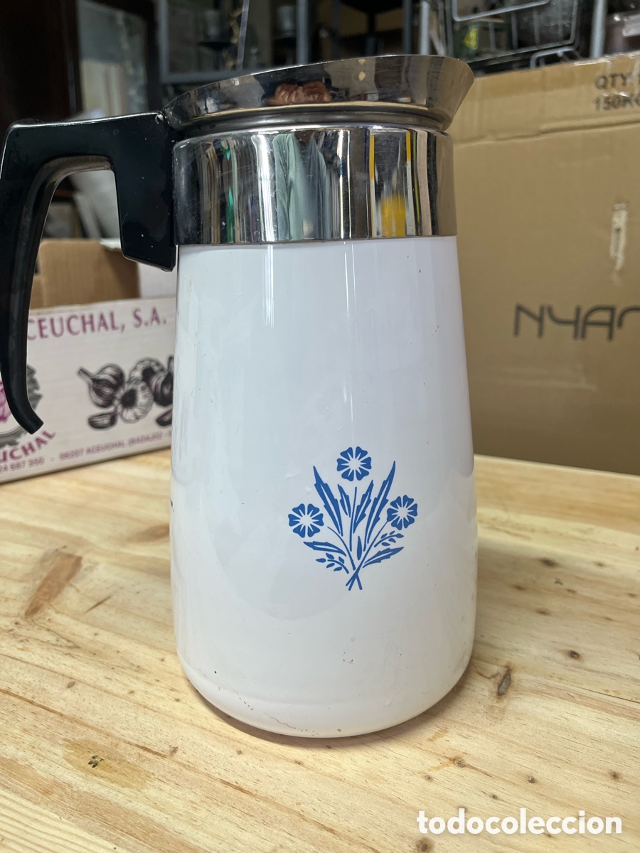 Antig&uuml;edades: Cafetera antigua Corning Ware - Foto 2