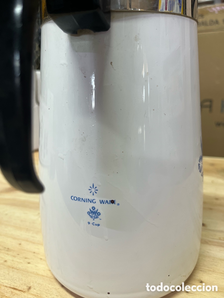 Antig&uuml;edades: Cafetera antigua Corning Ware - Foto 3