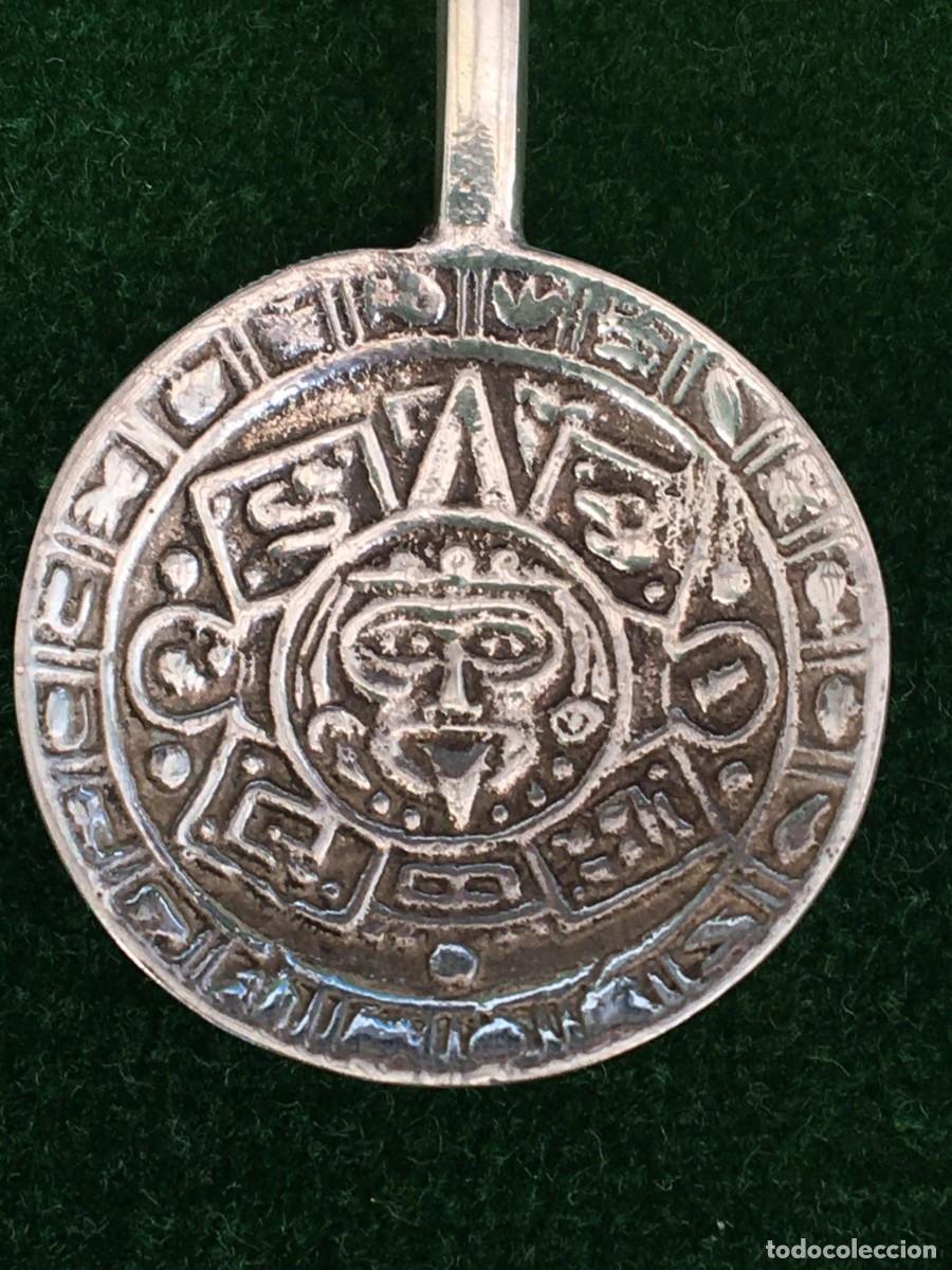 Antig&uuml;edades: Lote de 3 piezas de plata y jade de M&eacute;xico - Foto 2
