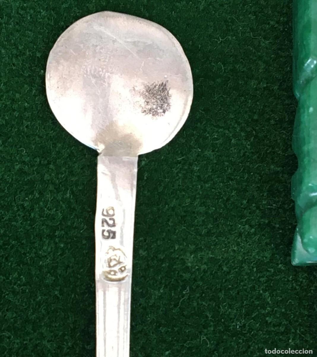 Antig&uuml;edades: Lote de 3 piezas de plata y jade de M&eacute;xico - Foto 7