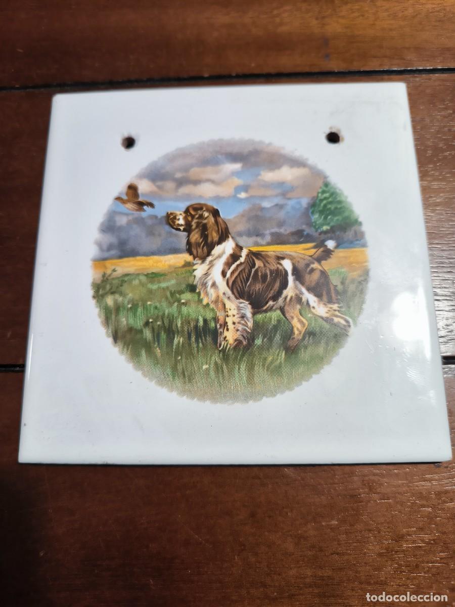 Antig&uuml;edades: Azulejo valenciano tem&aacute;tica caza - Foto 1