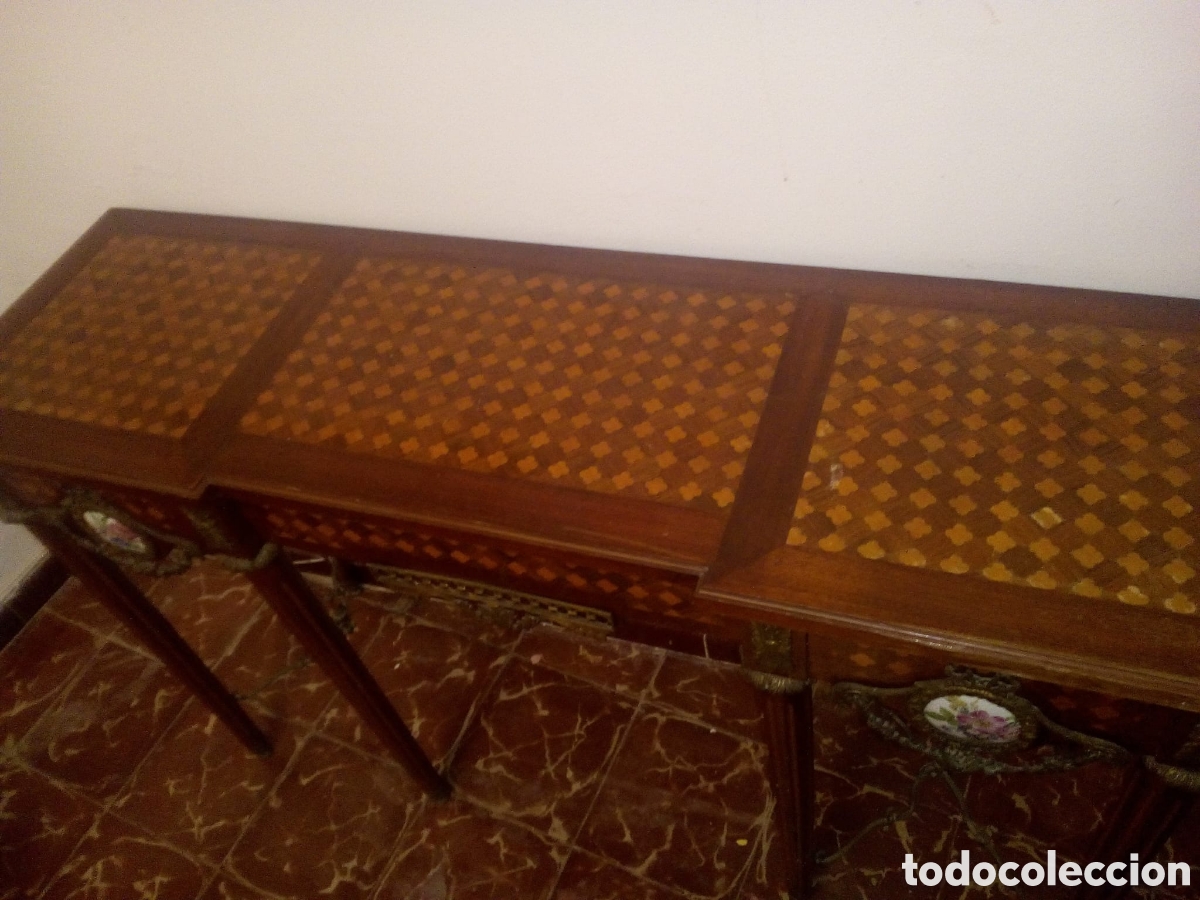 Antig&uuml;edades: Mueble consola taquill&oacute;n estilo Luis XV - Foto 4