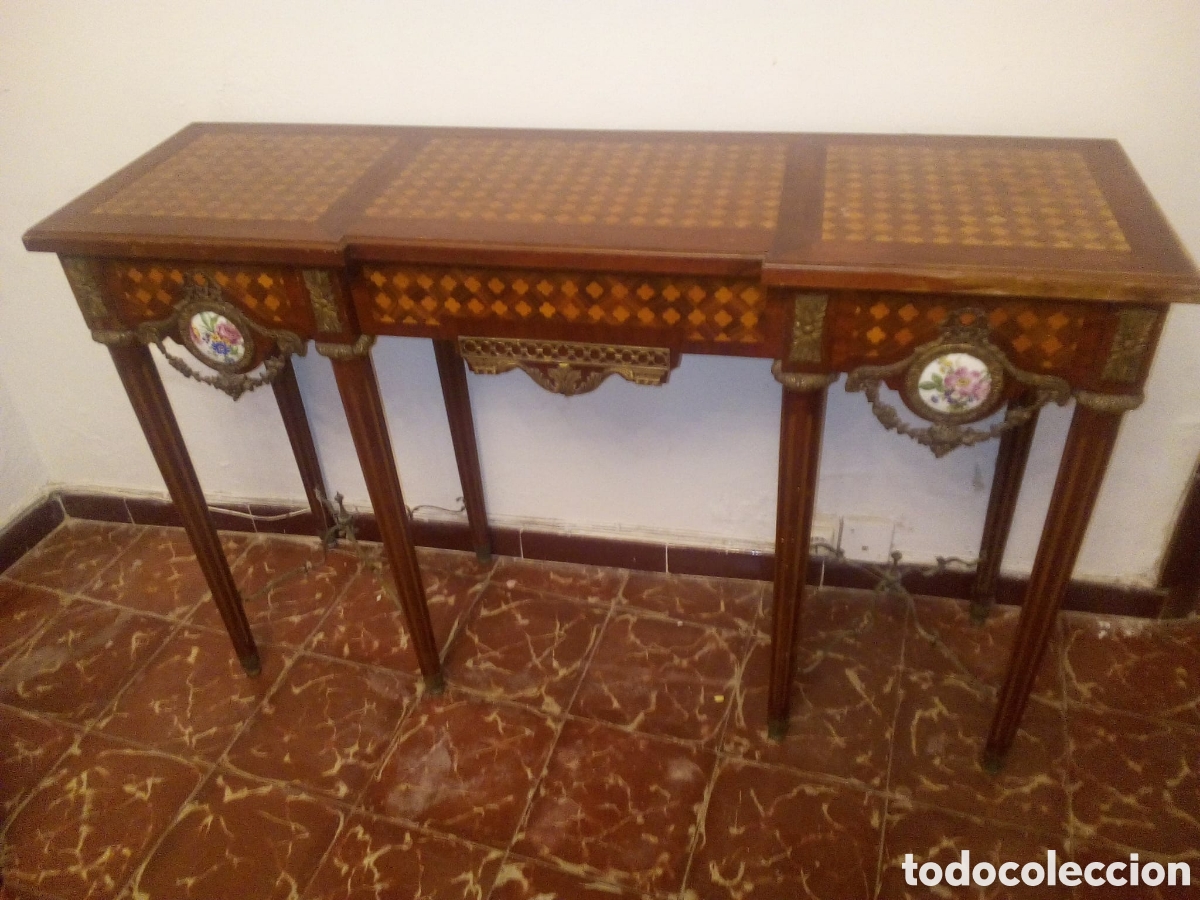 Antig&uuml;edades: Mueble consola taquill&oacute;n estilo Luis XV - Foto 1