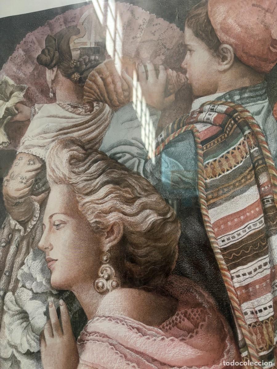 Antig&uuml;edades: .CUADRO LAMINA FALLERAS EDICION NUMERADA No661 FALLA L ́ ESTACIO - Foto 2