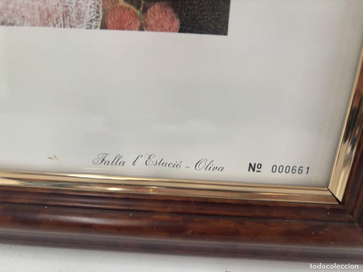 Antig&uuml;edades: .CUADRO LAMINA FALLERAS EDICION NUMERADA No661 FALLA L ́ ESTACIO - Foto 4