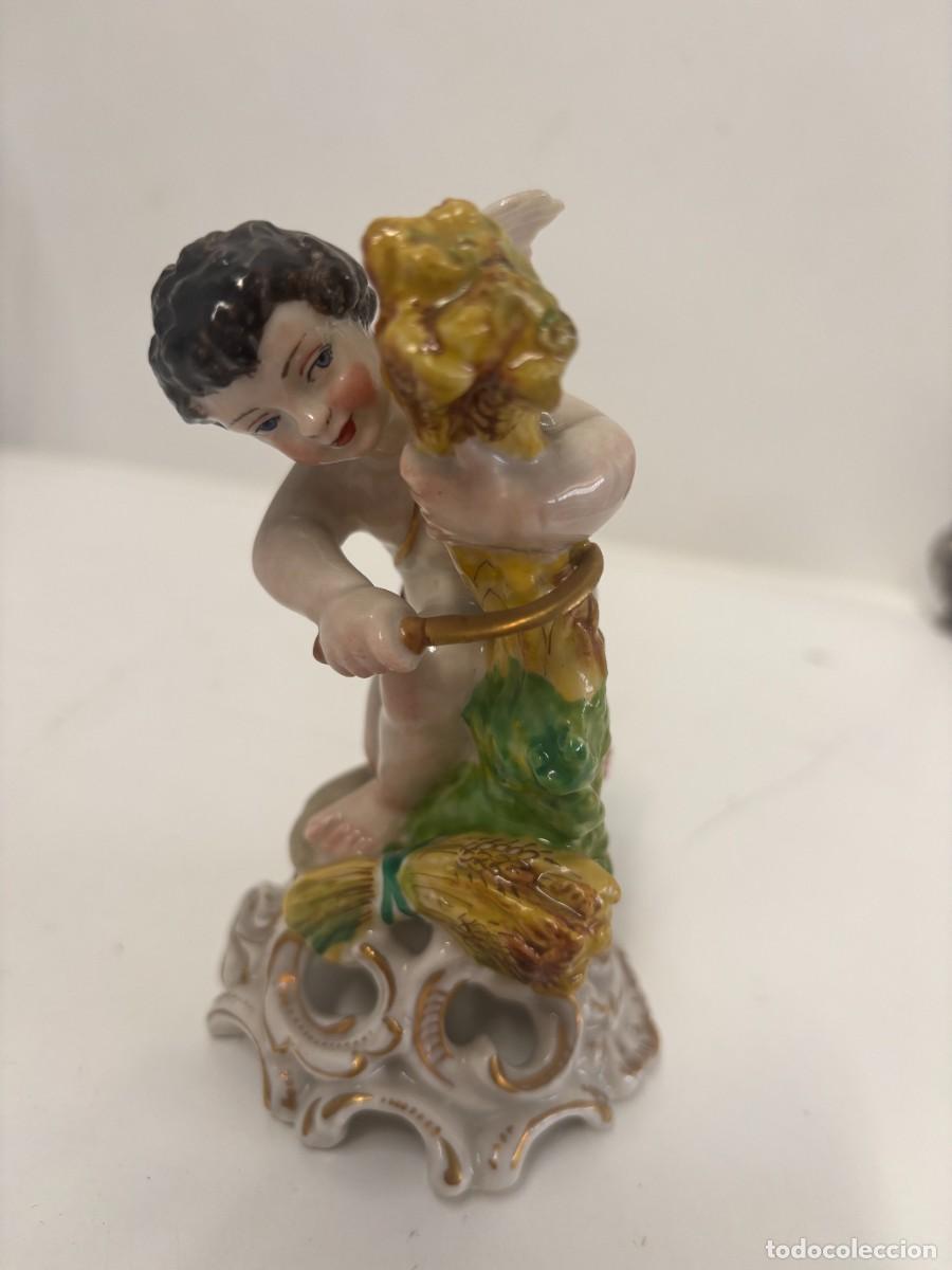 Oggetti Antichi: FIGURA PORCELANA ANGEL SEGANDO 8X12
