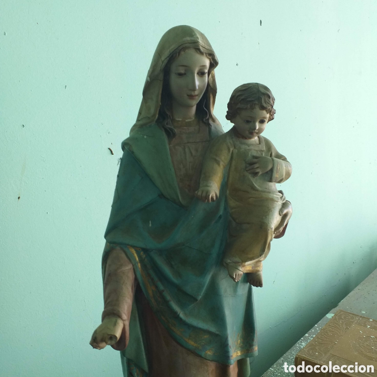 Antig&uuml;edades: Virgen Maria con Ni&ntilde;o Jes&uacute;s - Foto 2