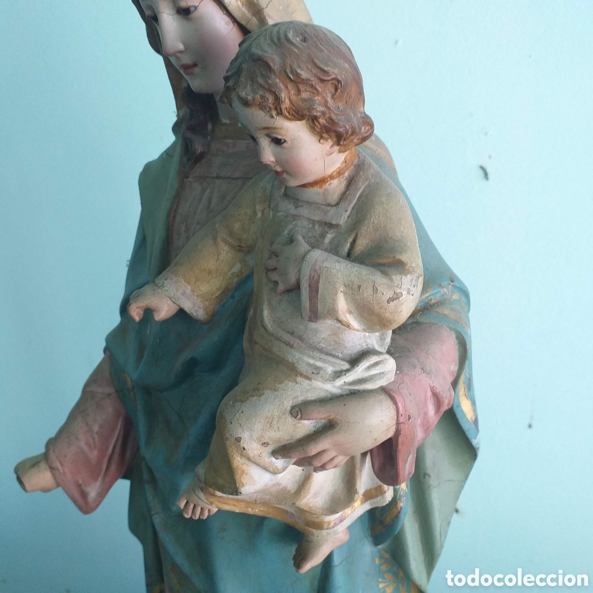 Antig&uuml;edades: Virgen Maria con Ni&ntilde;o Jes&uacute;s - Foto 4