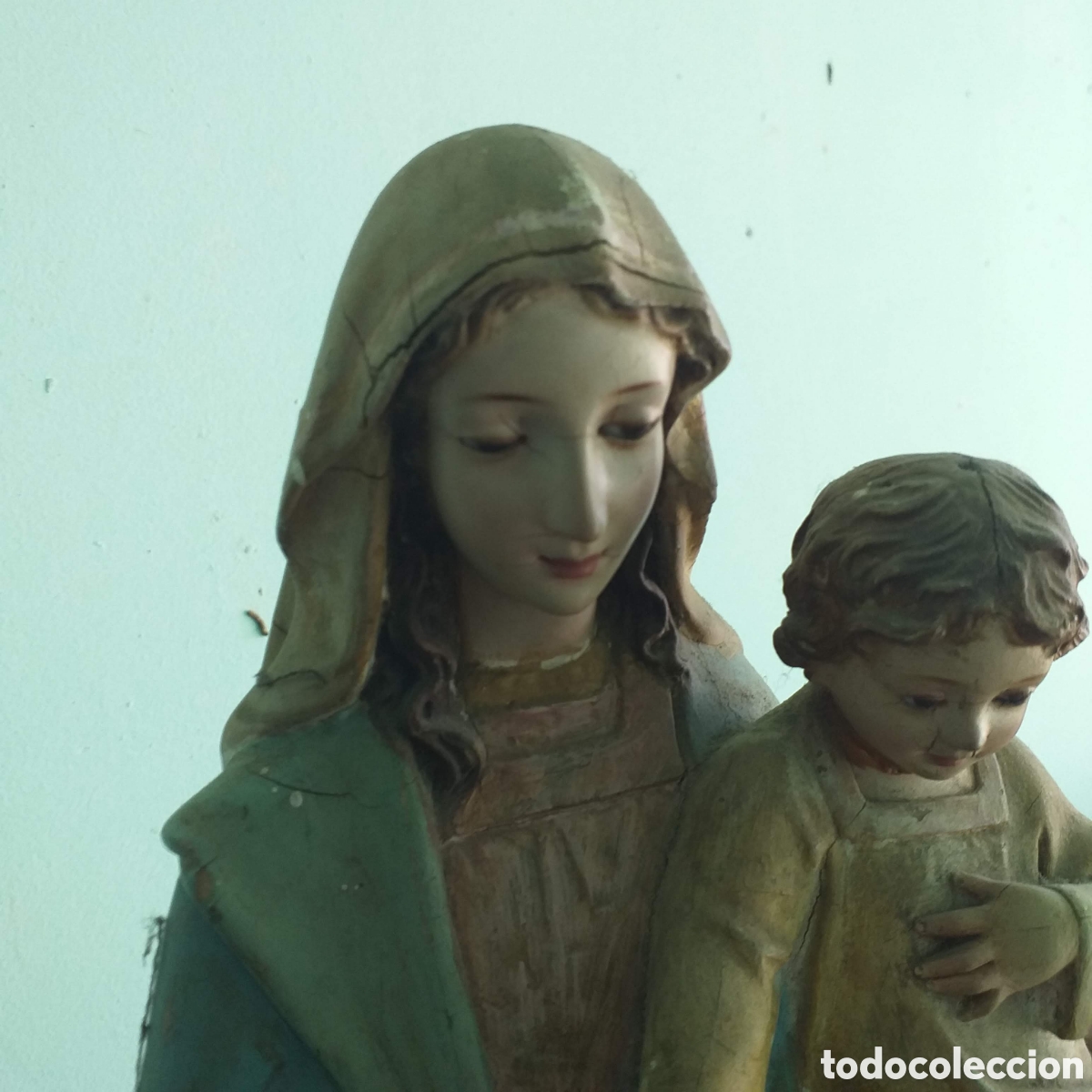 Antig&uuml;edades: Virgen Maria con Ni&ntilde;o Jes&uacute;s - Foto 1