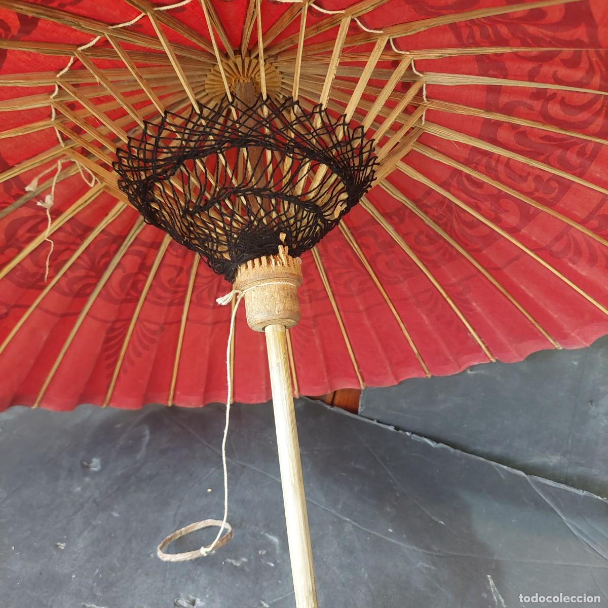 Antig&uuml;edades: Antigua sombrilla oriental - Foto 2