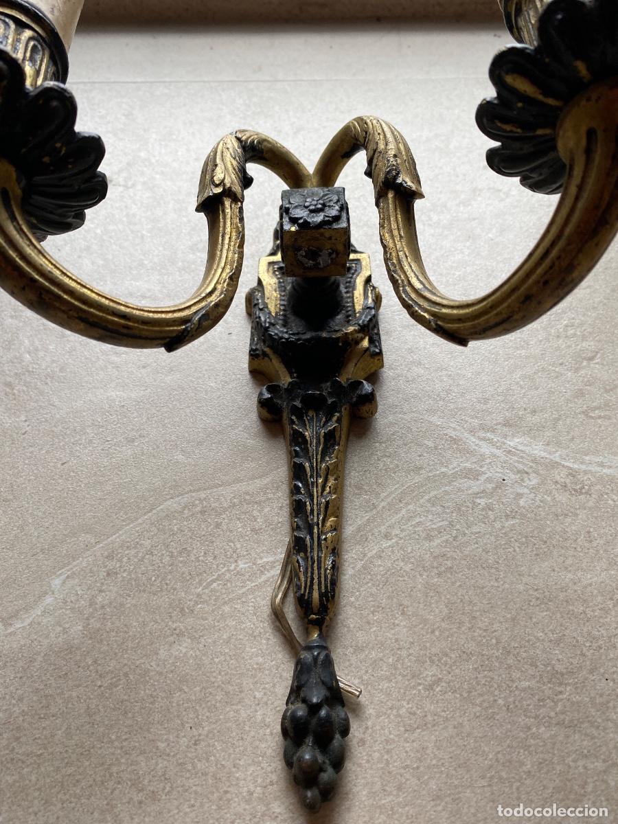 Antig&uuml;edades: Aplique de pared de bronce - Foto 2