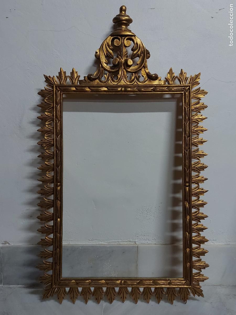 Antig&uuml;edades: Marco de madera dorado ornamentado - Foto 2