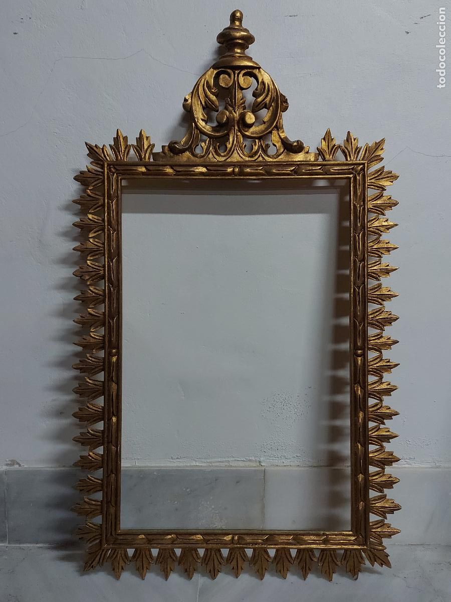 Antig&uuml;edades: Marco de madera dorado ornamentado - Foto 1