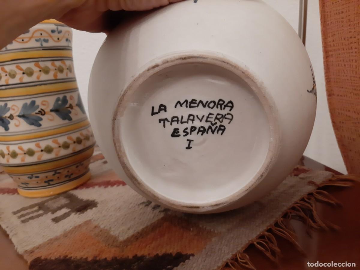 Antig&uuml;edades: Cer&aacute;mica Talavera jarrones amarillos - Foto 2