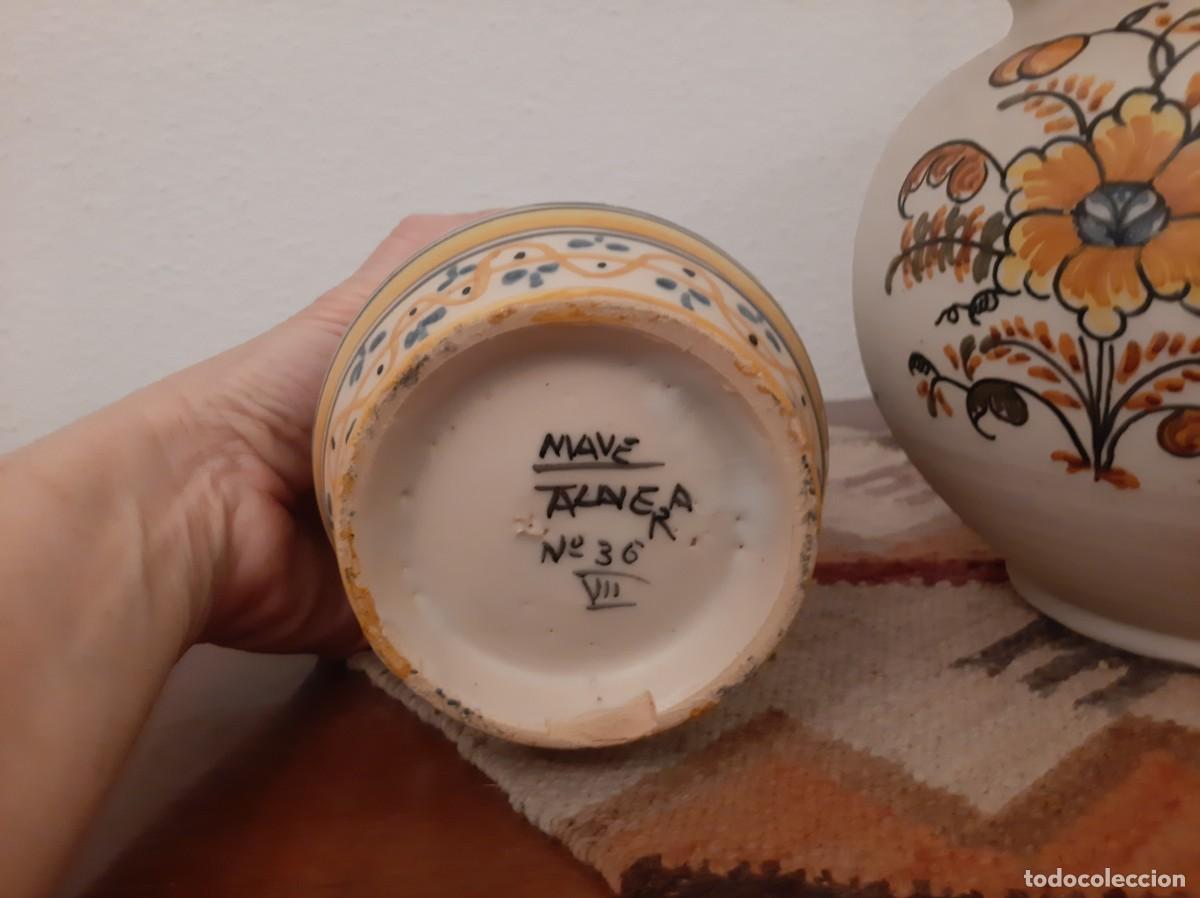 Antig&uuml;edades: Cer&aacute;mica Talavera jarrones amarillos - Foto 3