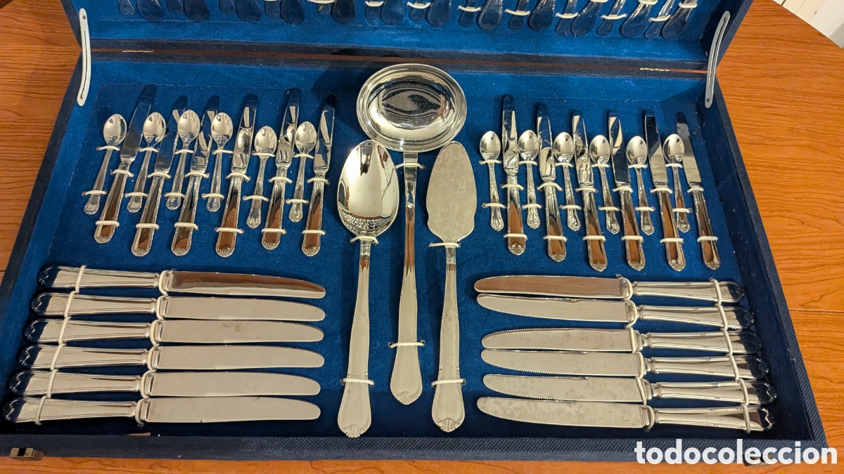 Antig&uuml;edades: Juego de cubiertos completo - Foto 4