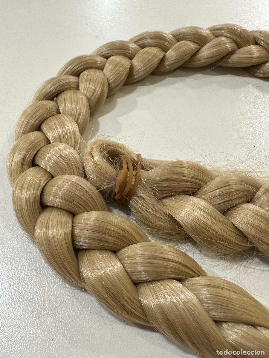 Antig&uuml;edades: Trenza de pelo rubio. 57 cm - Foto 2