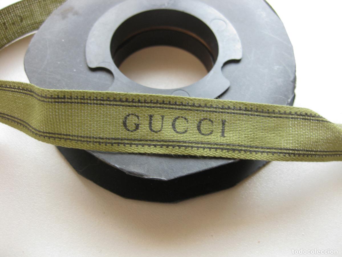 Antig&uuml;edades: ROLLO DE CINTA DE TELA GUCCI - Foto 2