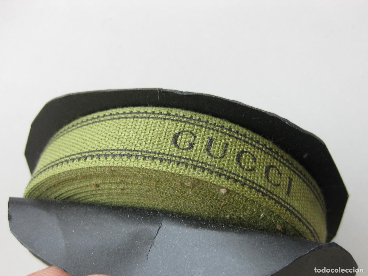 Antig&uuml;edades: ROLLO DE CINTA DE TELA GUCCI - Foto 3