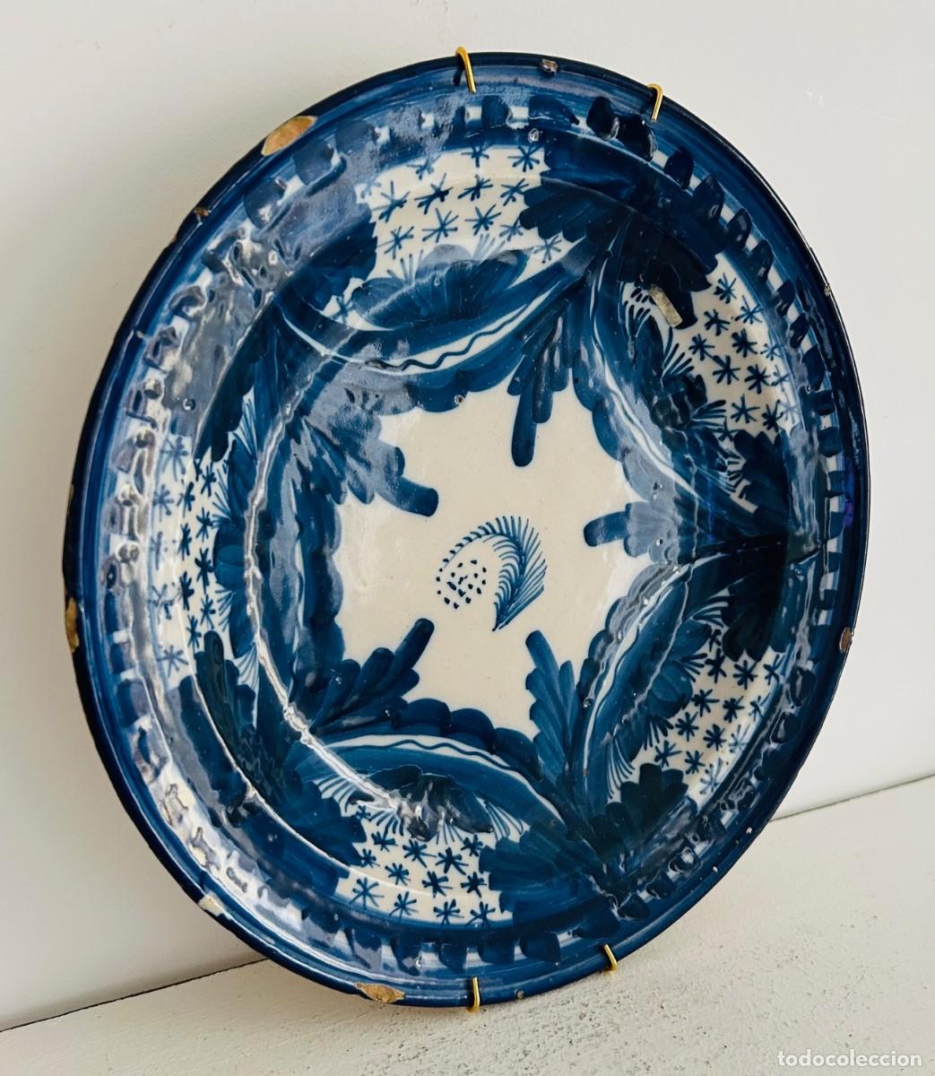 Antig&uuml;edades: Plato Antiguo de Manises. Siglo XIX - Foto 2