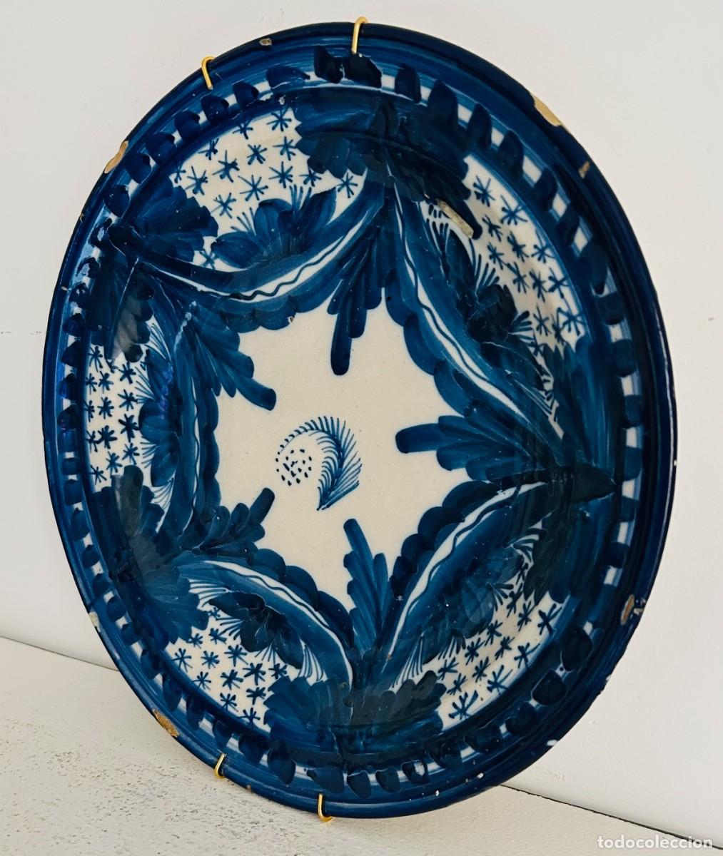 Antig&uuml;edades: Plato Antiguo de Manises. Siglo XIX - Foto 3