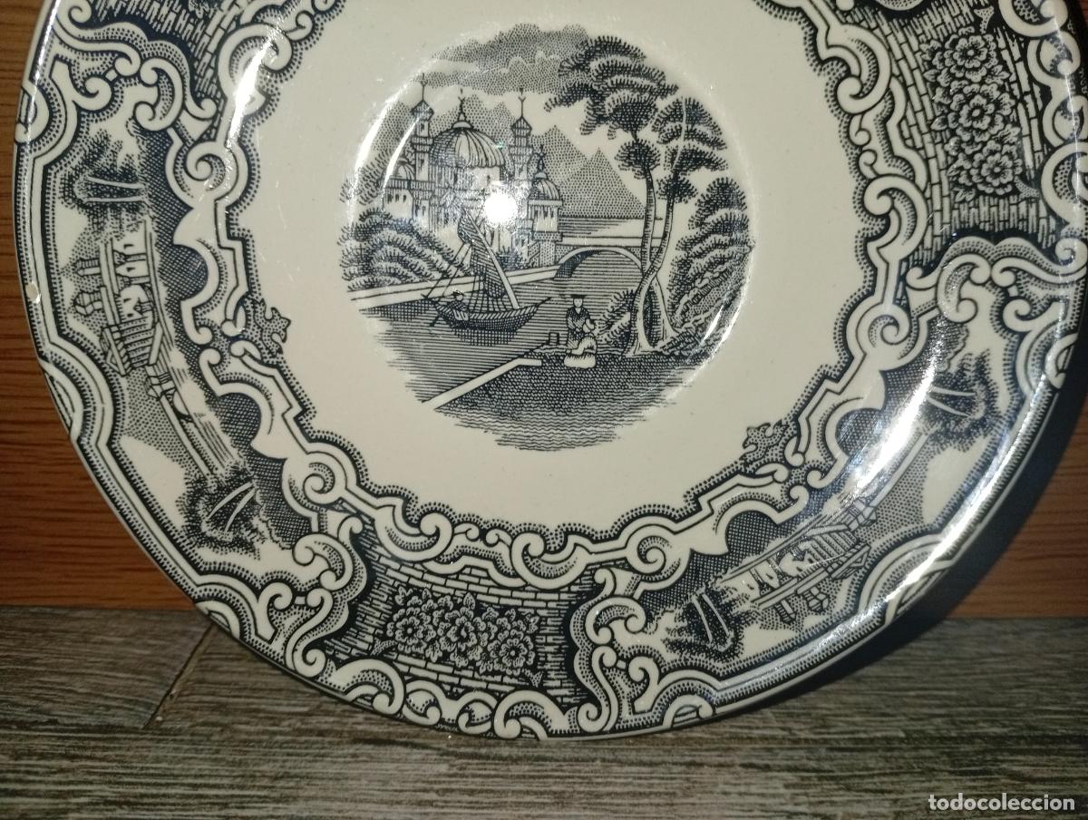 Antig&uuml;edades: plato caf&eacute; cartuja Pickman - Foto 3